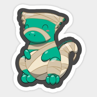 Green Mummy Crested Gecko Sticker